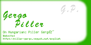 gergo piller business card